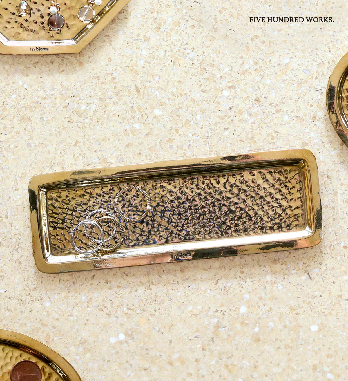 Brass Rectangle Jewelry Dish