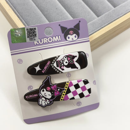 Sanrio | Kuromi Plaid Checkered Hair Pin Set