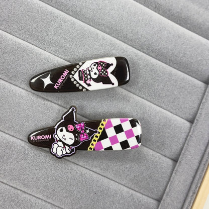 Sanrio | Kuromi Plaid Checkered Hair Pin Set