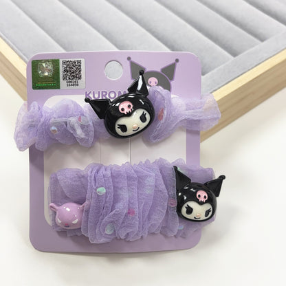 Sanrio | Kuromi and Baku Scrunchie Hair Pin Set