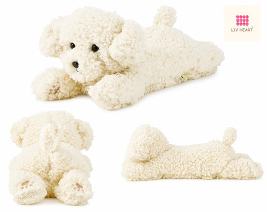 LIVHEART | "Puppy Coat" Mini Cushion (Cream)